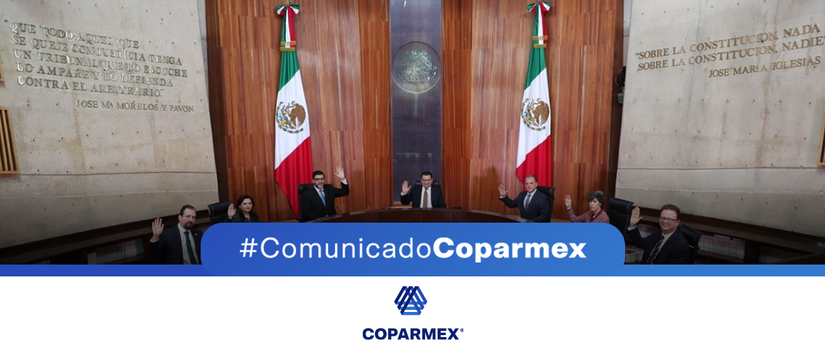 Llama Coparmex a las diputadas y diputados a frenar reforma al TEPJF;