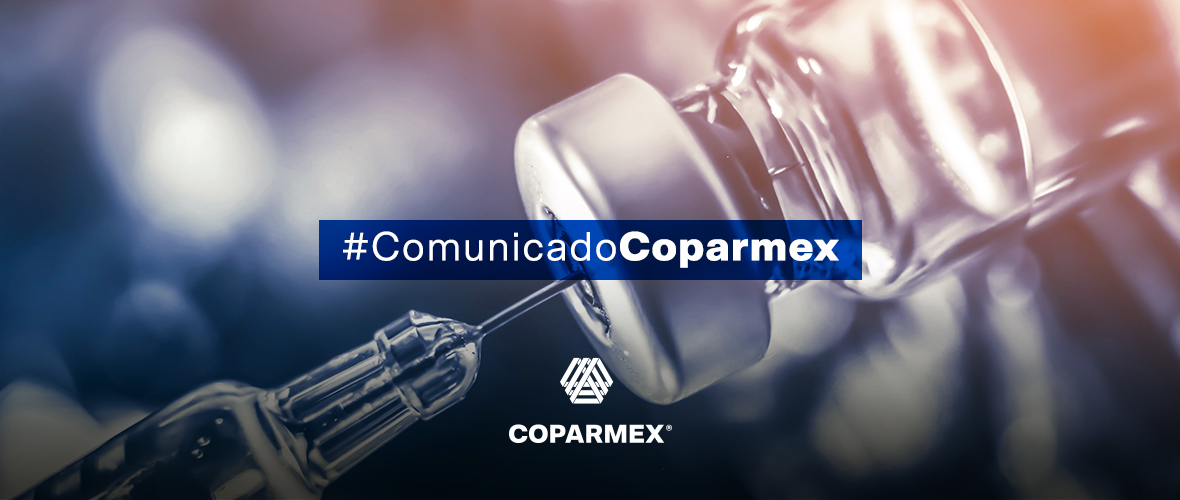 Reitera Coparmex voluntad de contribuir al avance del plan de vacunación y