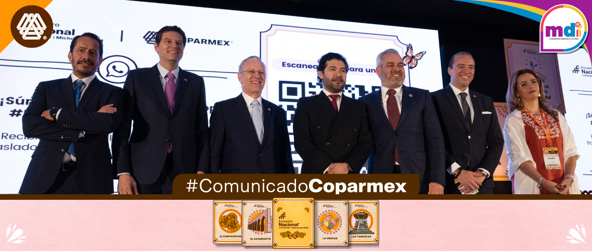 Coparmex convoca a construir un México en paz y con desarrollo inclusivo