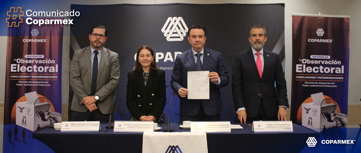 Llama COPARMEX a no repetir los errores de la Reforma Judicial, con una
